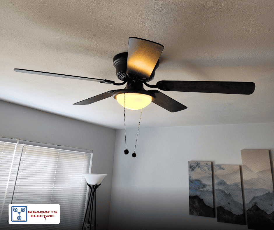 Ceiling Fan Installation by Gigawatts Electric